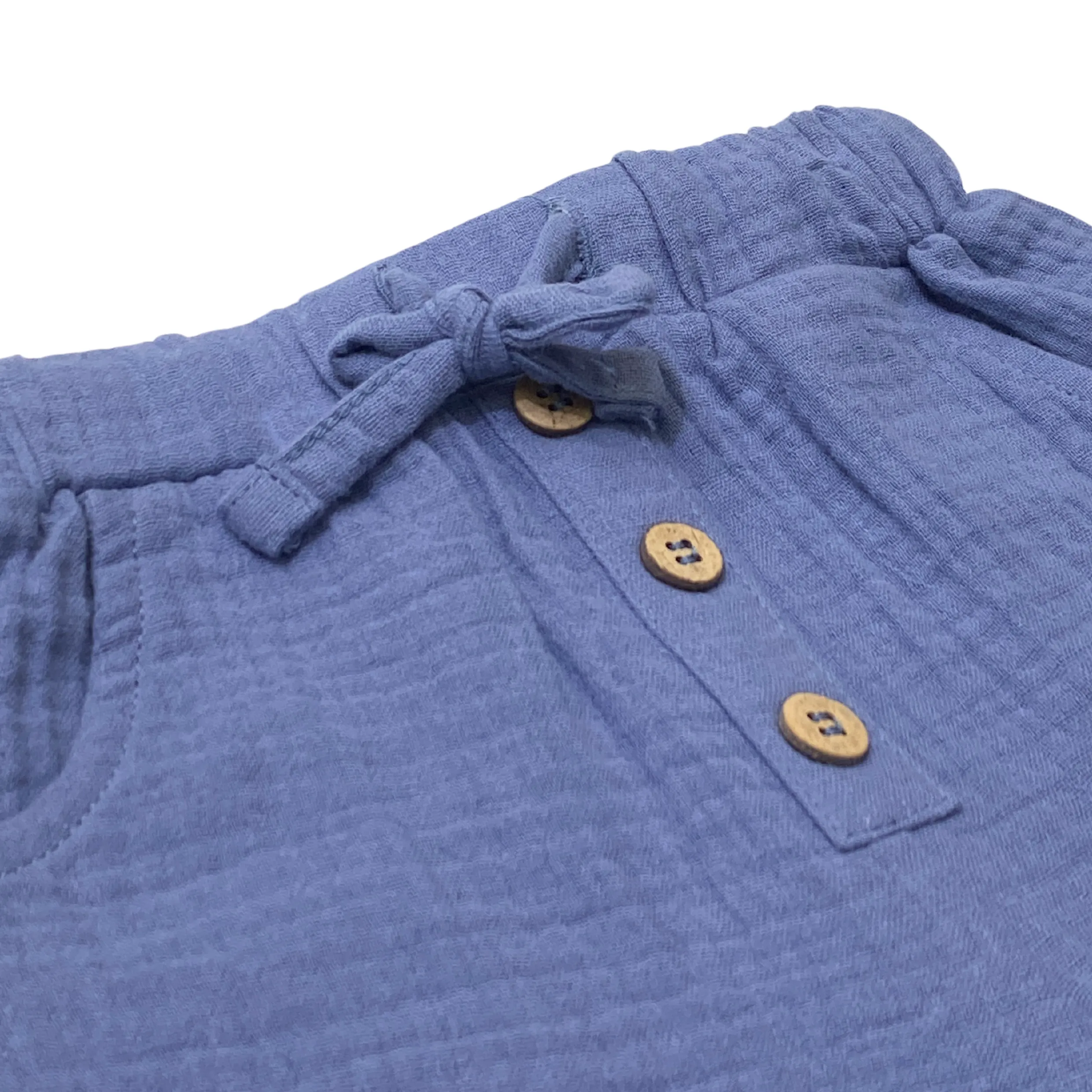 100% Bio-Baumwolle Musselin Shorts