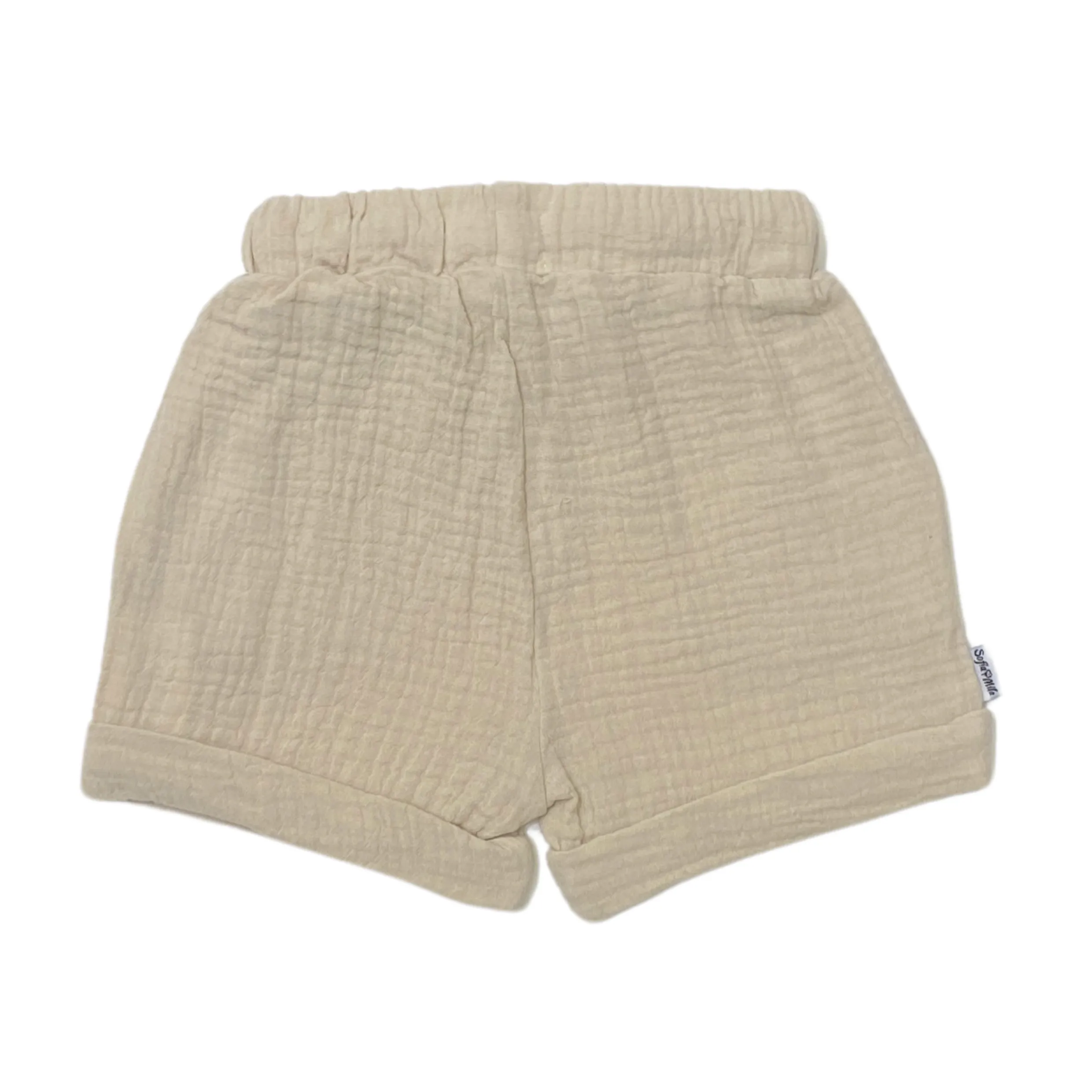 100% Bio-Baumwolle Musselin Shorts