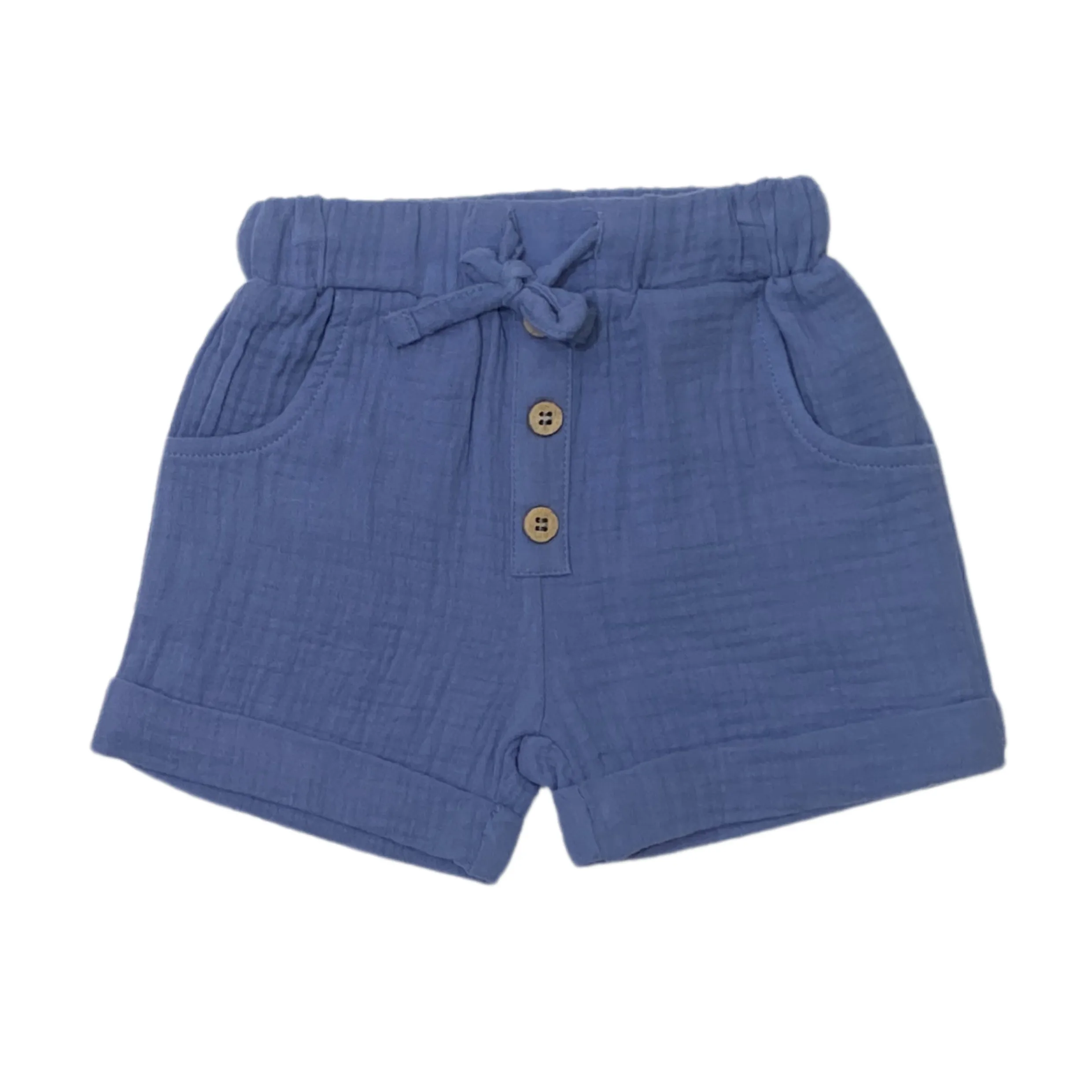 100% Bio-Baumwolle Musselin Shorts