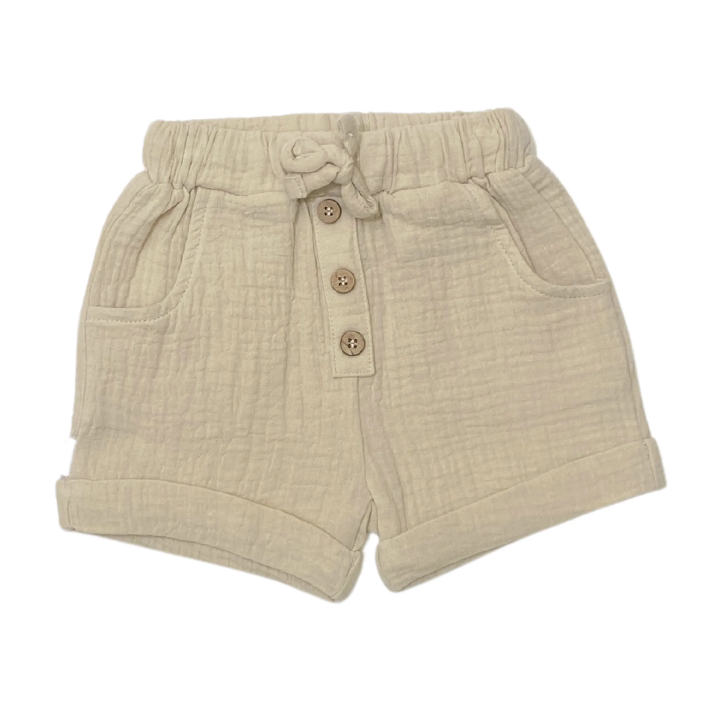 100% Bio-Baumwolle Musselin Shorts