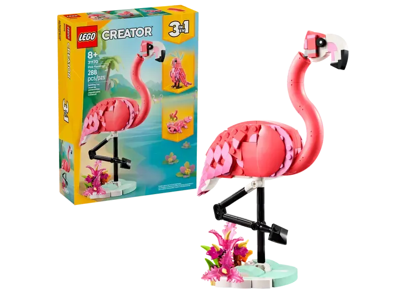 31170 Wilde Tiere: Rosa Flamingo