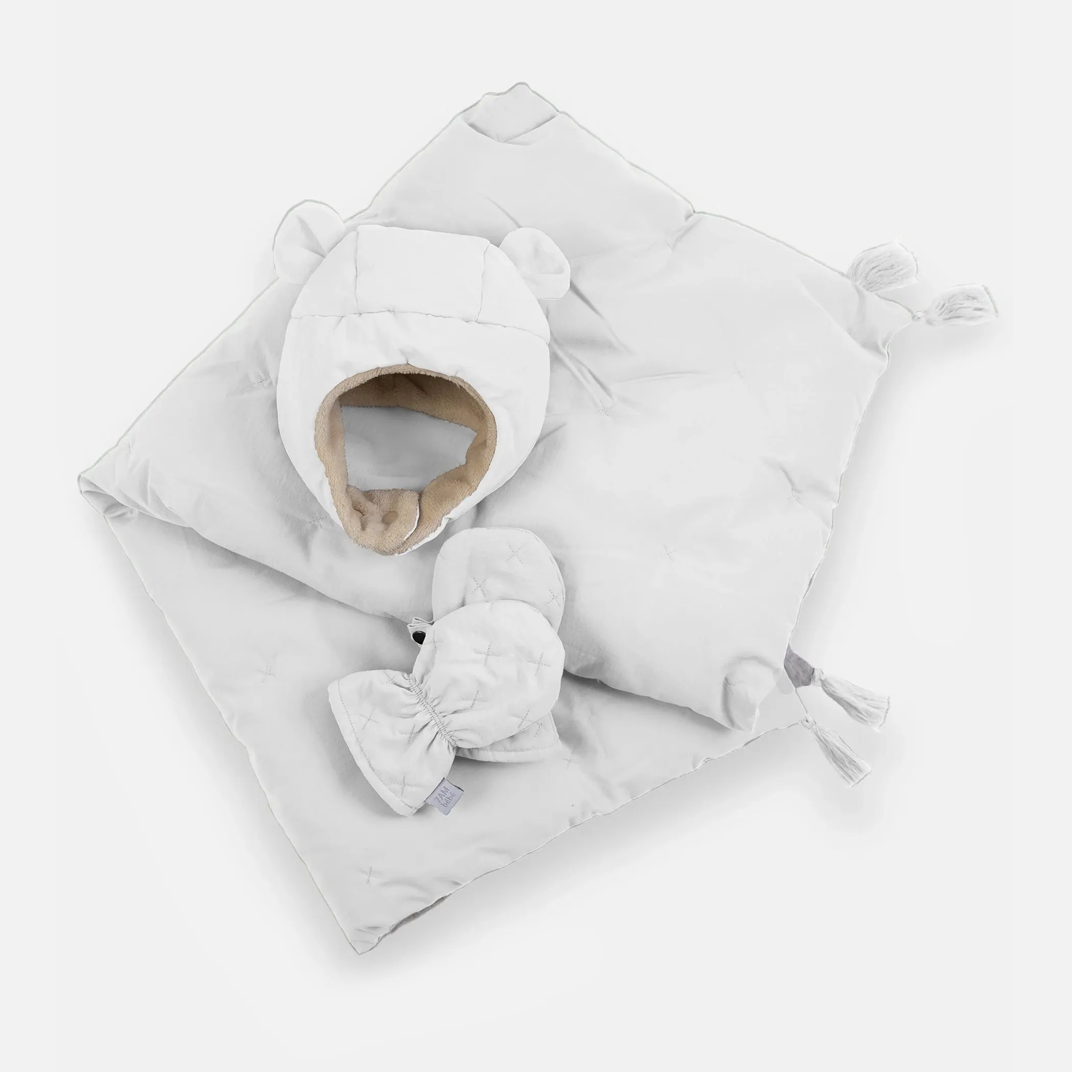 7AM ENFANT Cubby Set - Luftiges (Fäustlinge, Mütze, Decke)