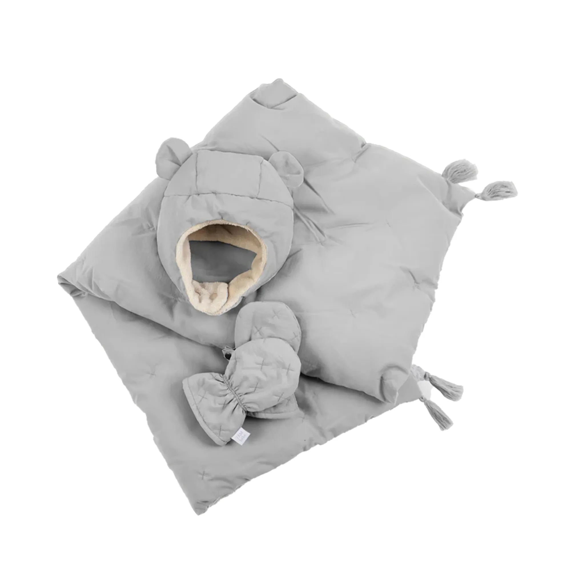 7AM ENFANT Cubby Set - Luftiges (Fäustlinge, Mütze, Decke)
