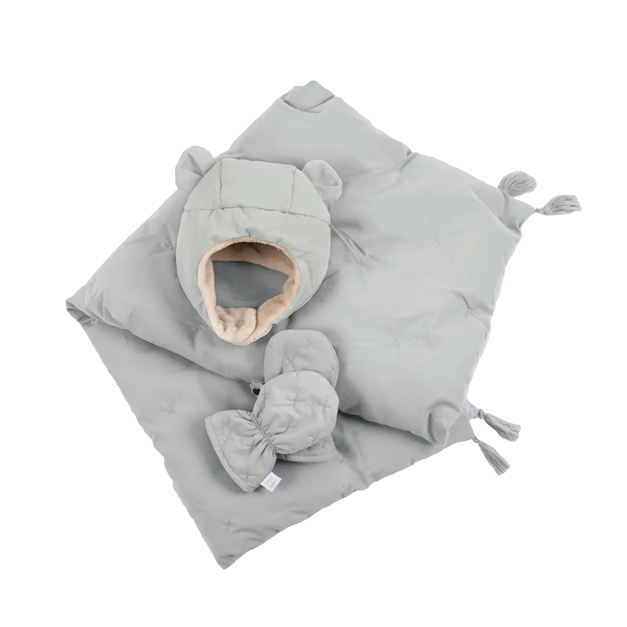 7AM ENFANT Cubby Set - Luftiges (Fäustlinge, Mütze, Decke)