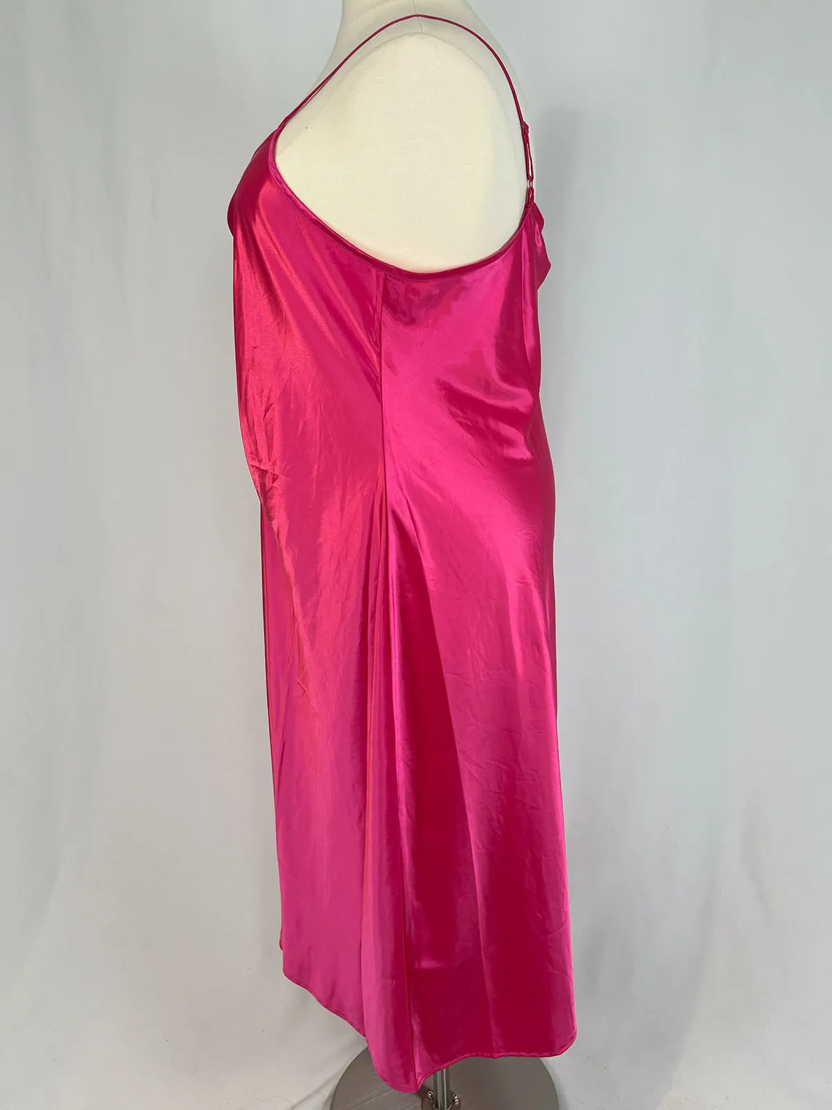 Ein neuer Tag Größe 22W Knallrosa Trägerkleid NWT