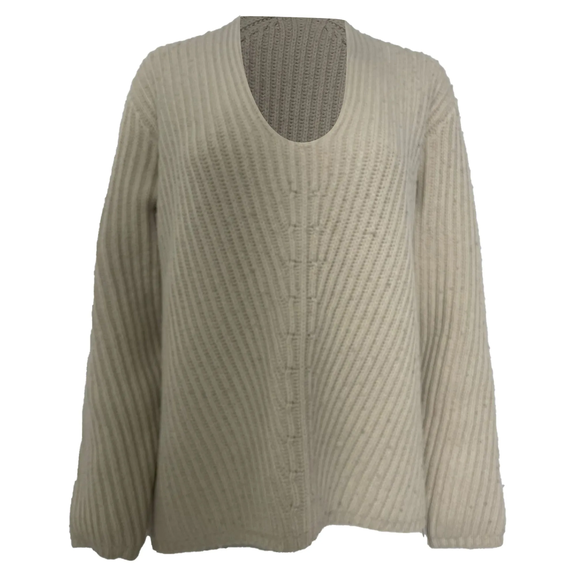 Acne Studios Häkelgestrickter Pullover in beiger Wolle