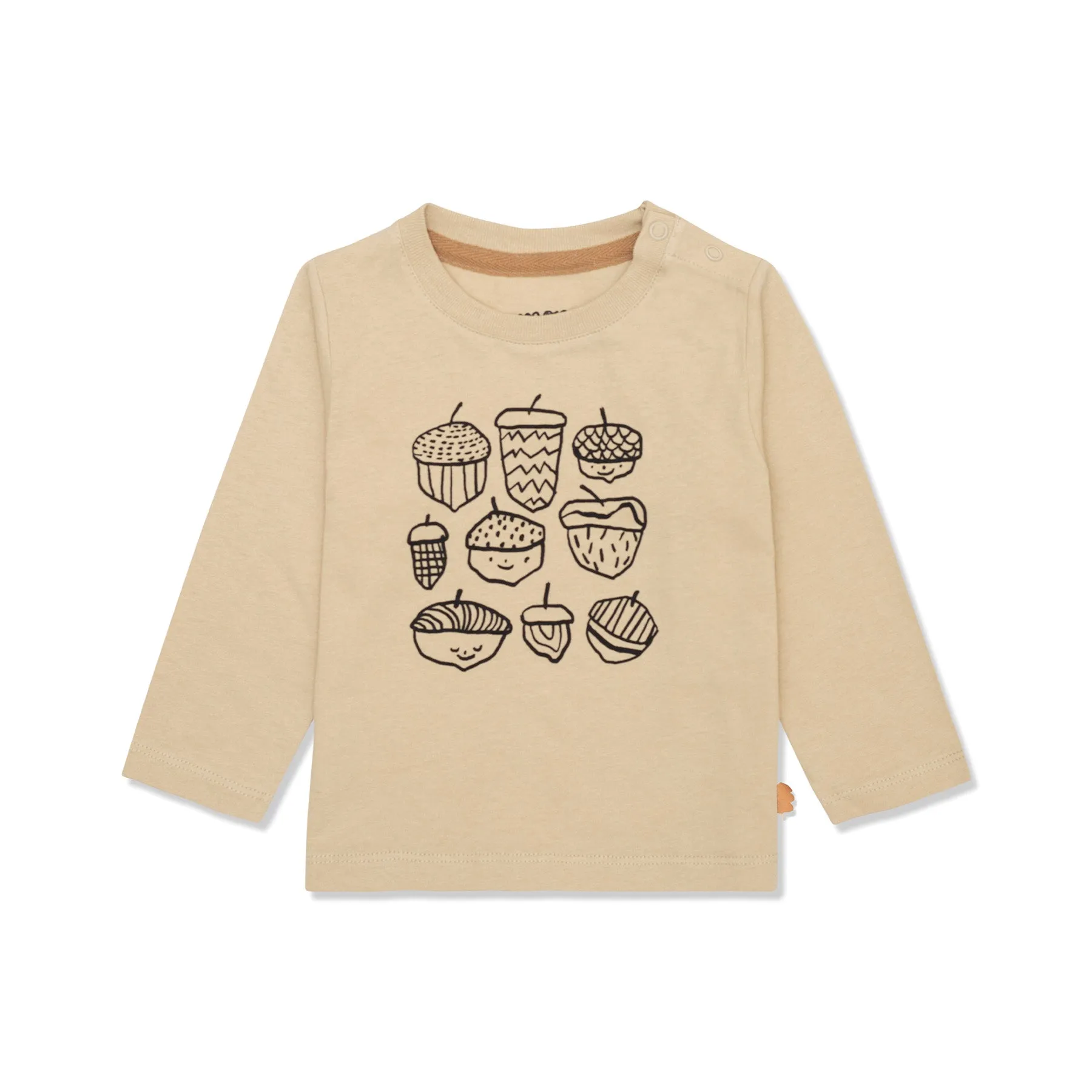 Acorns Group Baby Langarm-Shirt - Beige/Schwarz von Mon Coeur
