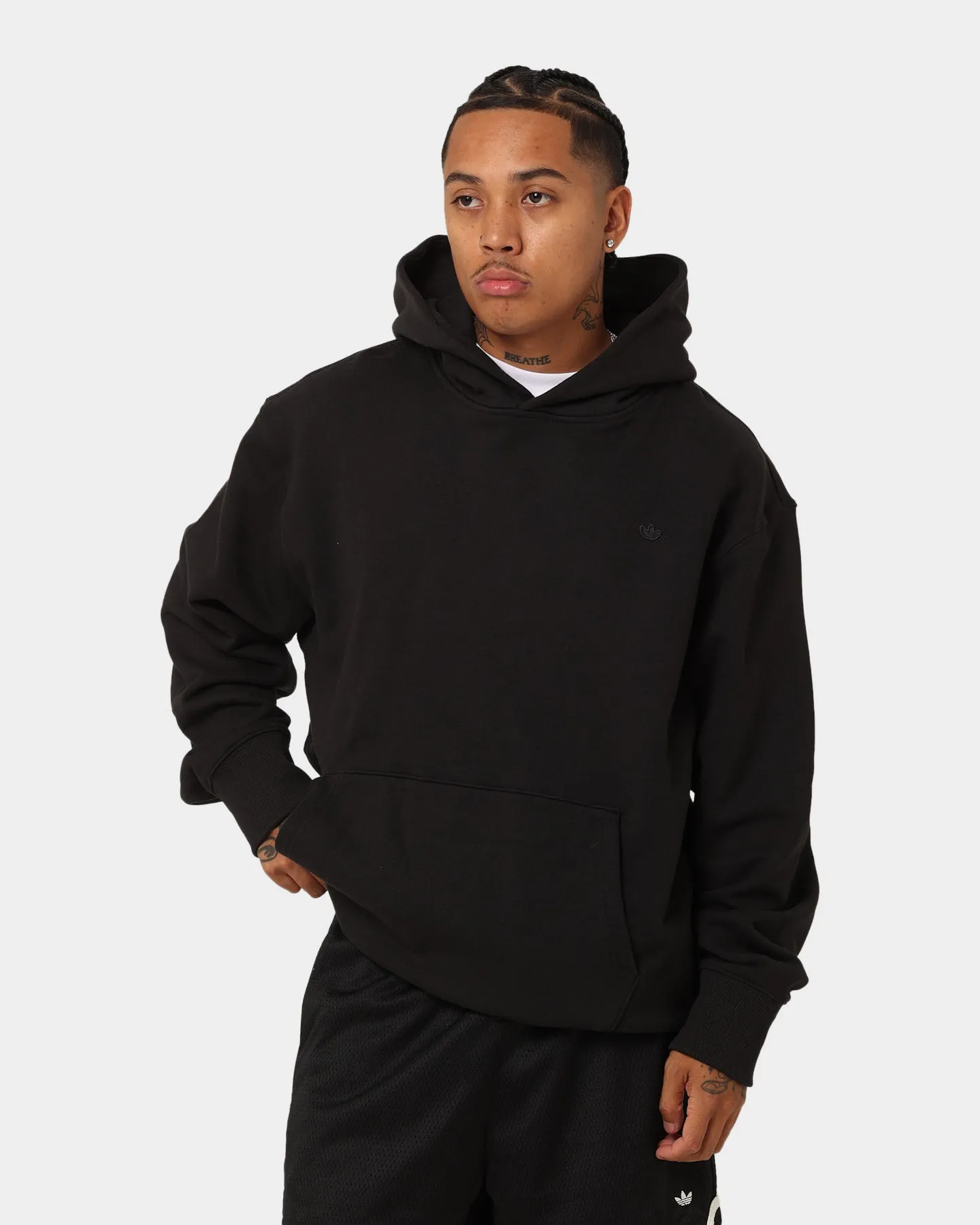Adidas C French Terry Kapuzenpullover Schwarz