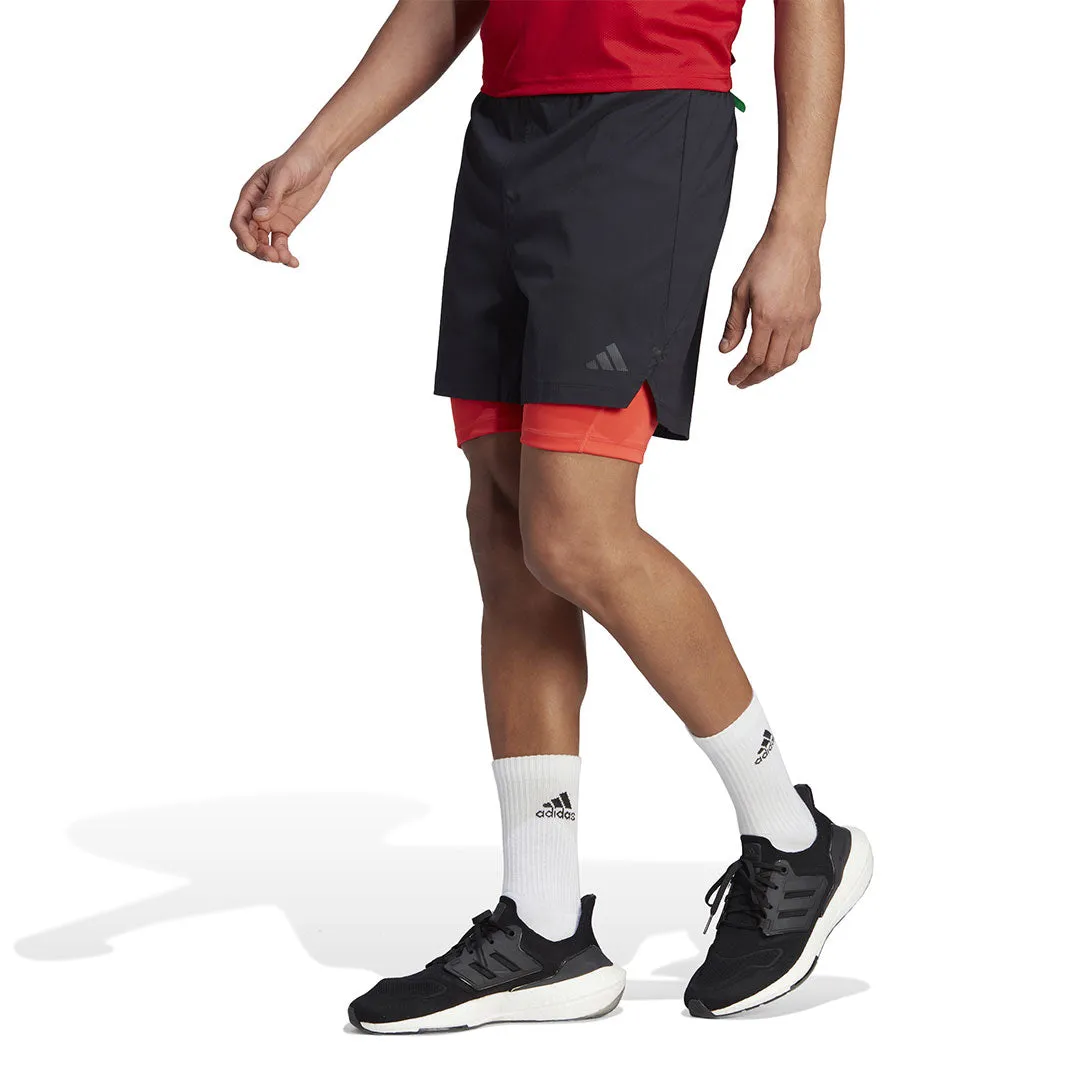 adidas - Herren Power Workout Zwei-in-Eins Shorts (HY0778)