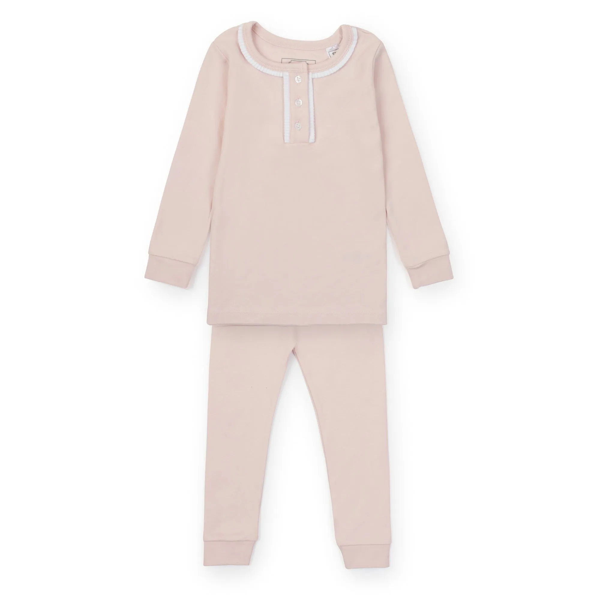 Alden Girls' Pima-Baumwoll-Pyjama-Hosen-Set - Hellrosa