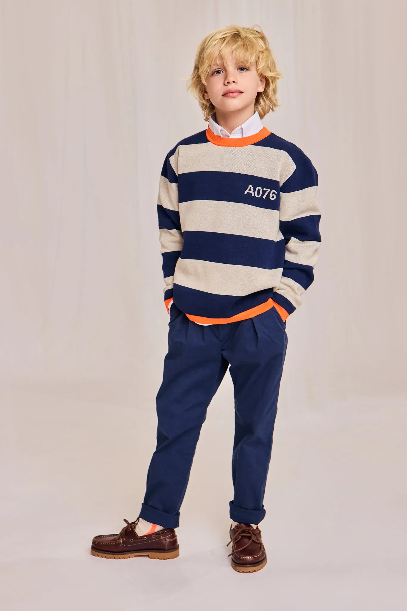 alex c-neck 000760 - indigo Ao76 Kleidung Jungen Mädchen