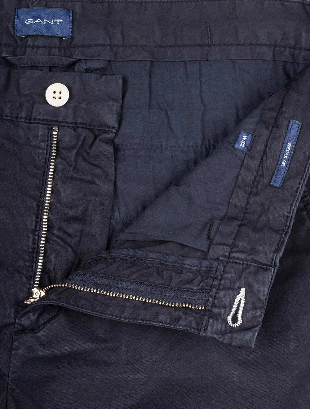 Allister Regular Fit Sonnenverblasste Shorts Marine