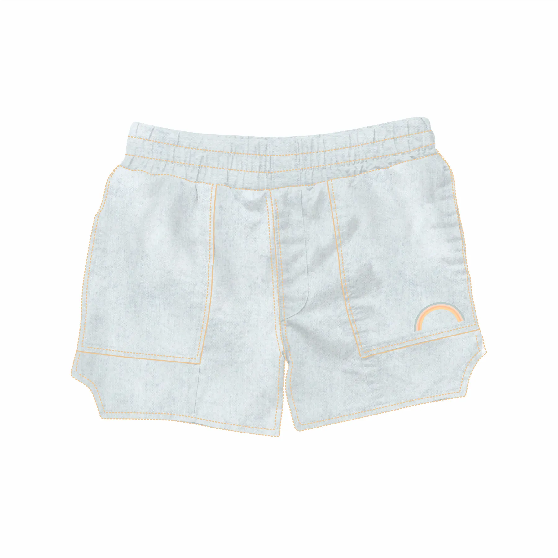 Aloha Donna Shorts - Stonewash Denim von Tiny Whales - ENDVerkauf