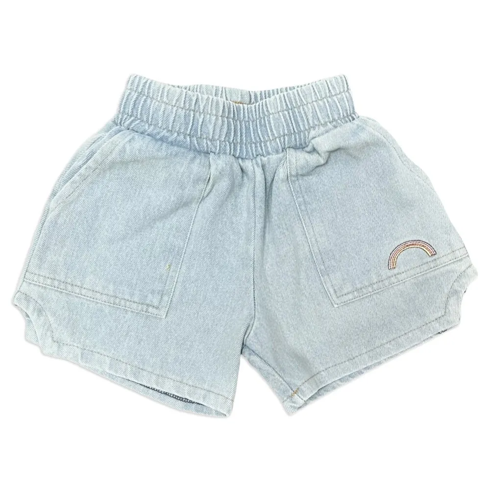 Aloha Donna Shorts - Stonewash Denim von Tiny Whales - ENDVerkauf