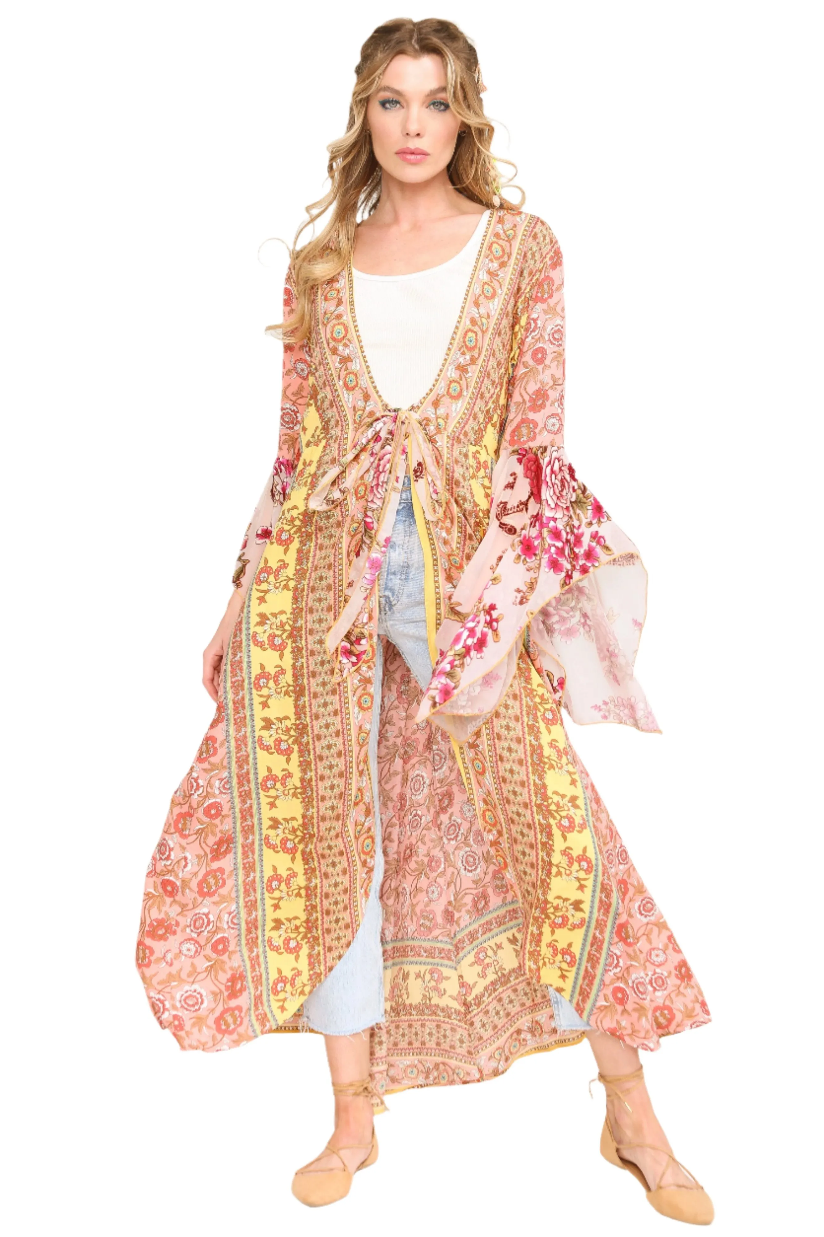 Aratta Stille Reise Rosen Kimono