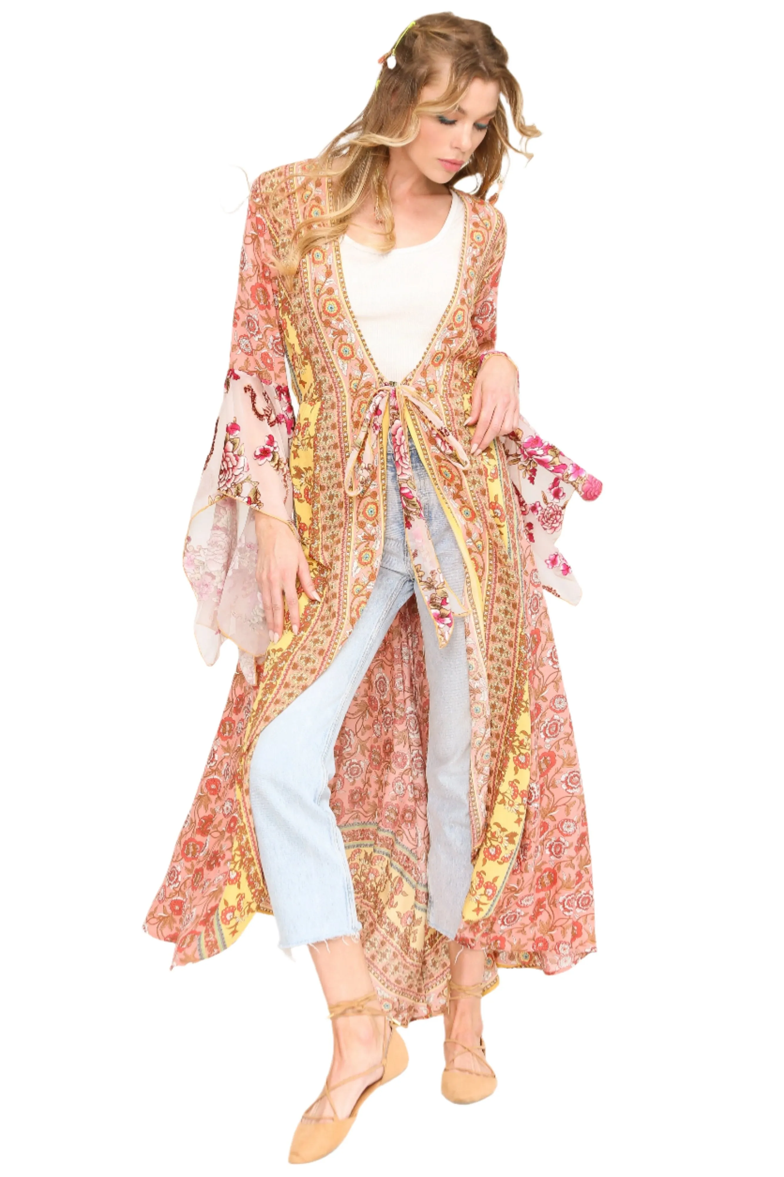 Aratta Stille Reise Rosen Kimono