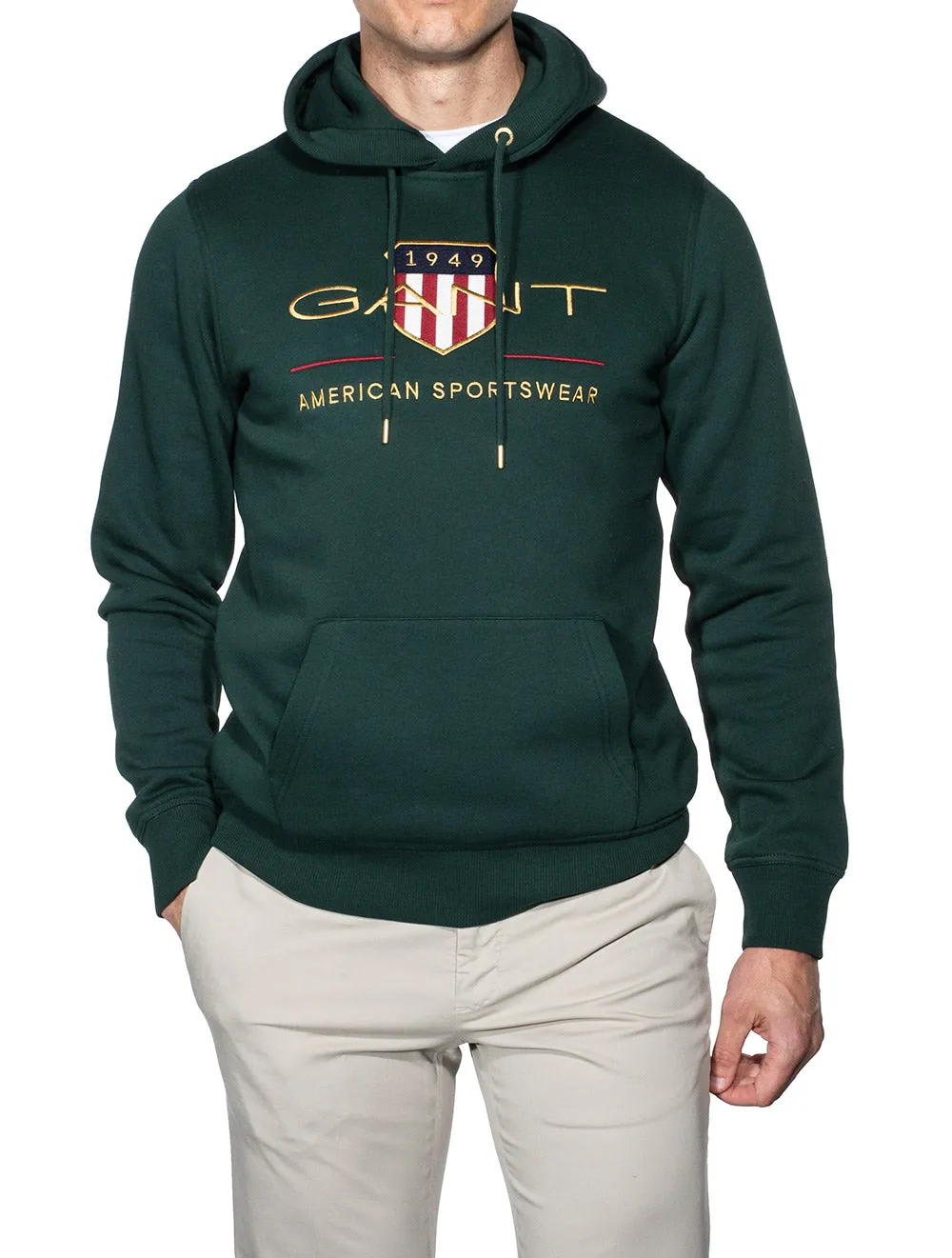 Archive Shield Kapuzenpullover Tartan Grün