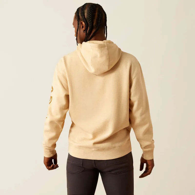 Ariat Logo Hoodie in Braunem Melange Ariat Kleidung