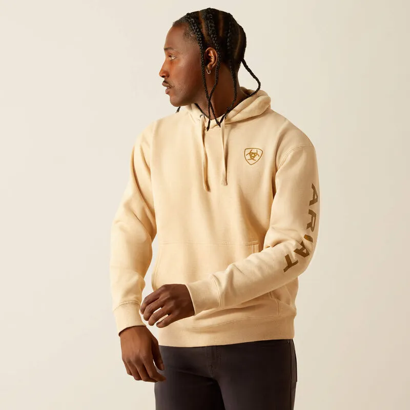 Ariat Logo Hoodie in Braunem Melange Ariat Kleidung