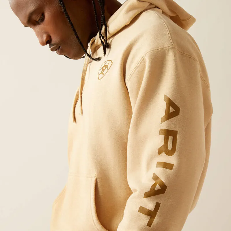 Ariat Logo Hoodie in Braunem Melange Ariat Kleidung