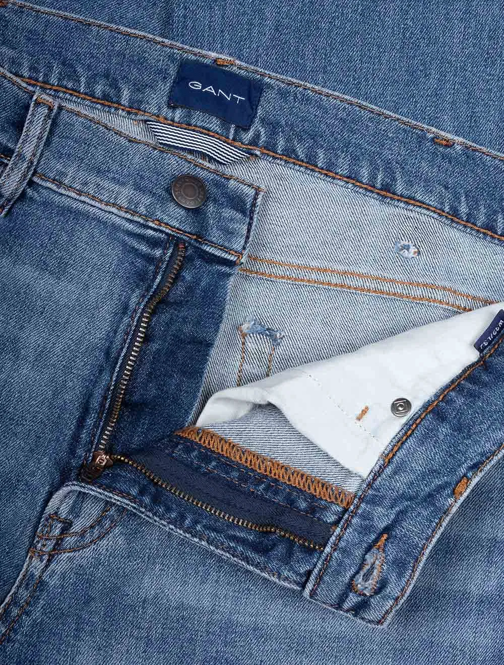 Arley Jeans Mittelblau Vintage-Look