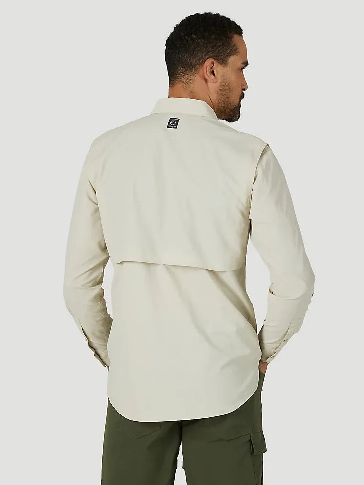 ATG By Wrangler™ Herren Angler Langarmhemd in Pelican Wrangler Kleidung