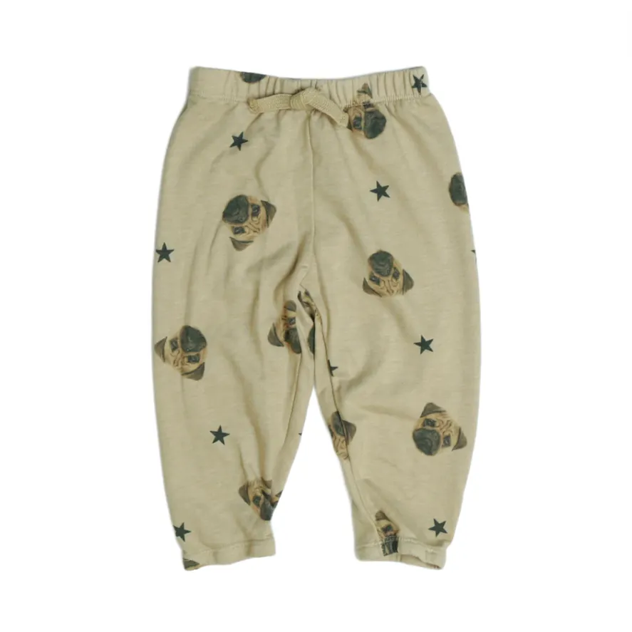 Athletische Sweatpants - Beige Möpse von Cozii ENDVerkauf
