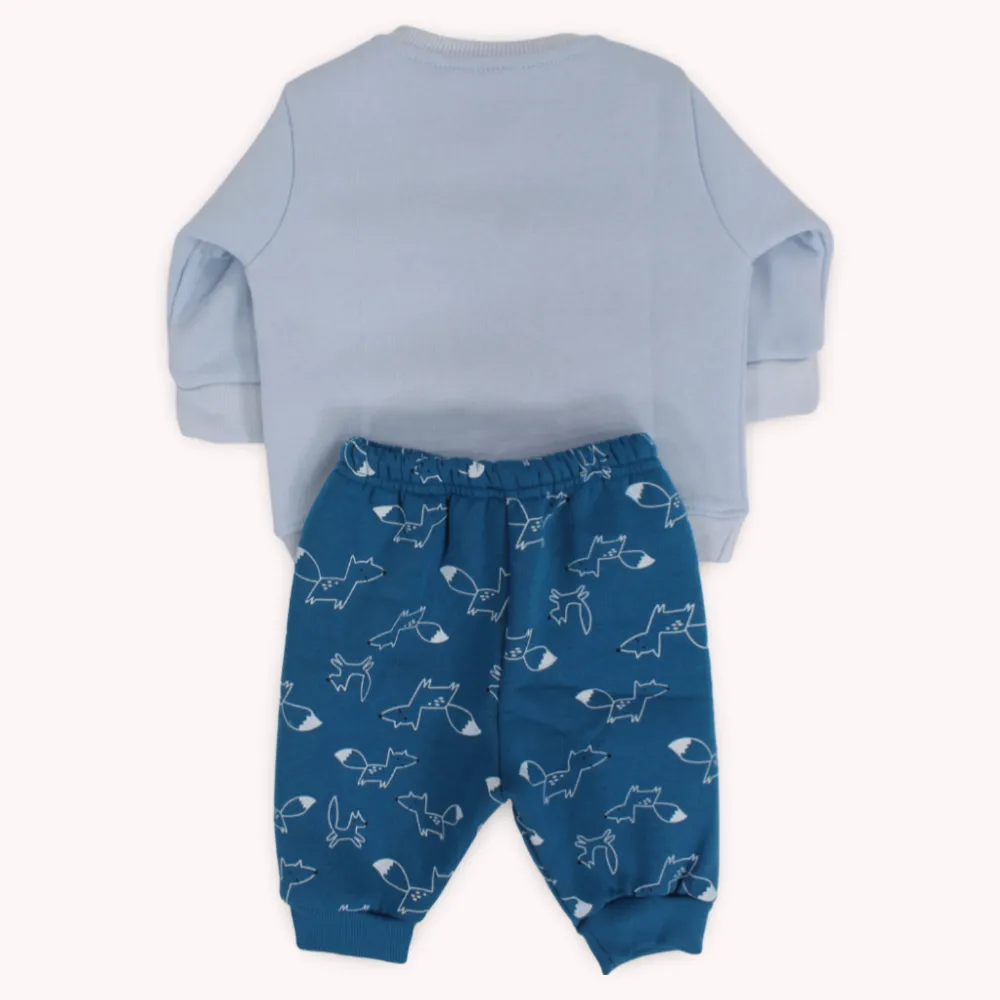 Super Foxy Langarm-Fleece-Schlafanzug
