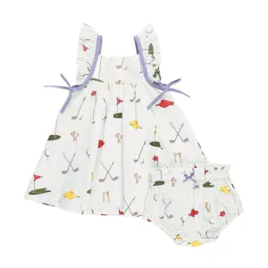 Baby Ailee Dress Set - Golf Tournament by Pink Chicken