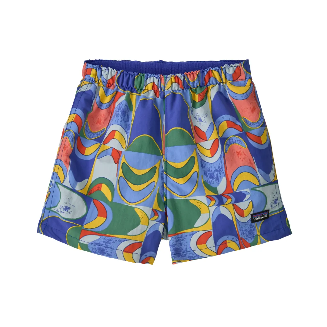 Baby Baggies Shorts - Schwalbenschwanz Geo: Eddy Blau von Patagonia