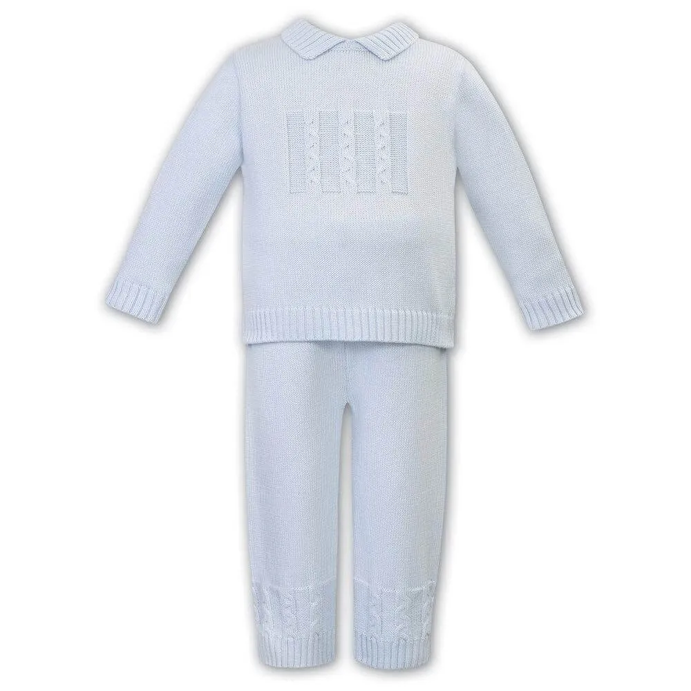 Baby Boys Blaues Kabel-Hosenset