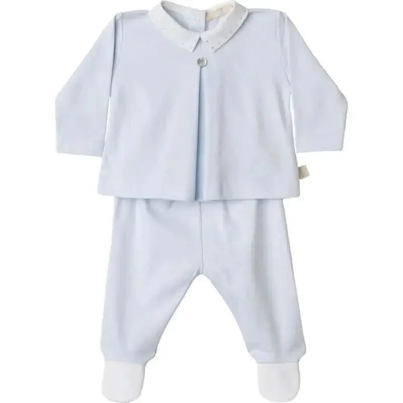 Baby Boys Blauer Baumwoll-Set