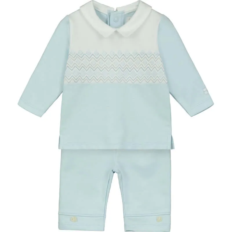 Baby Boys Blau Elijah Set