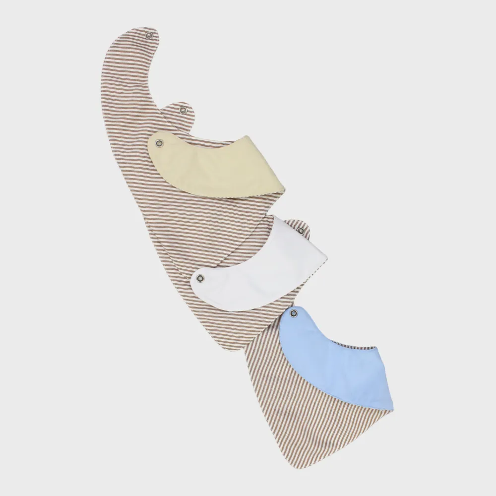 BABY Jungen Baumwoll-Lätzchen Set – 
