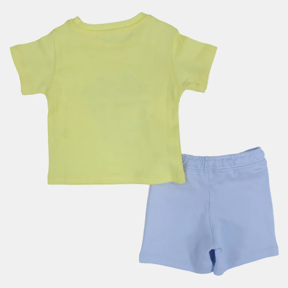 Baby Boys Baumwoll-Pyjama-Set – Gelbes 