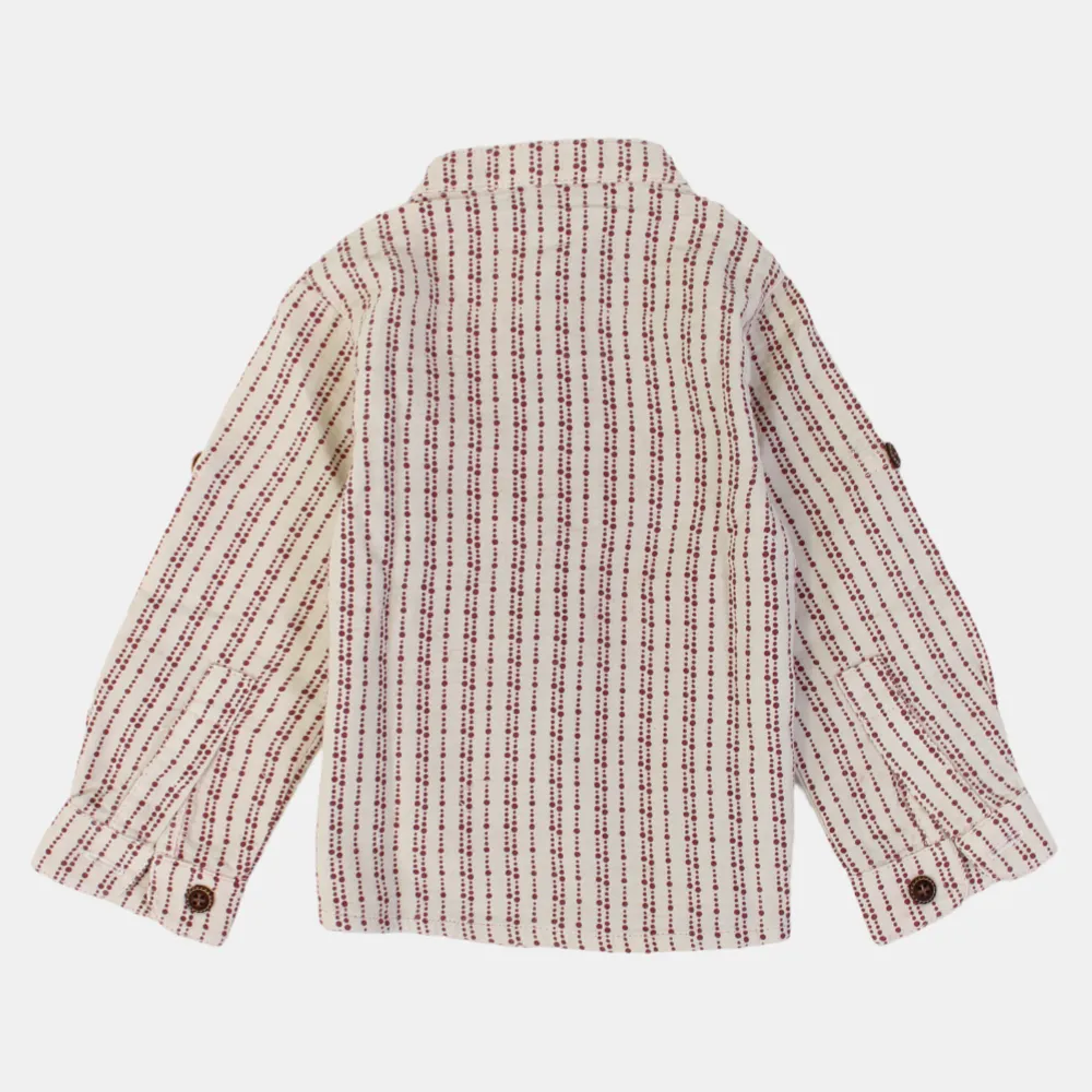 Baby Boys Baumwollhemd – Beige