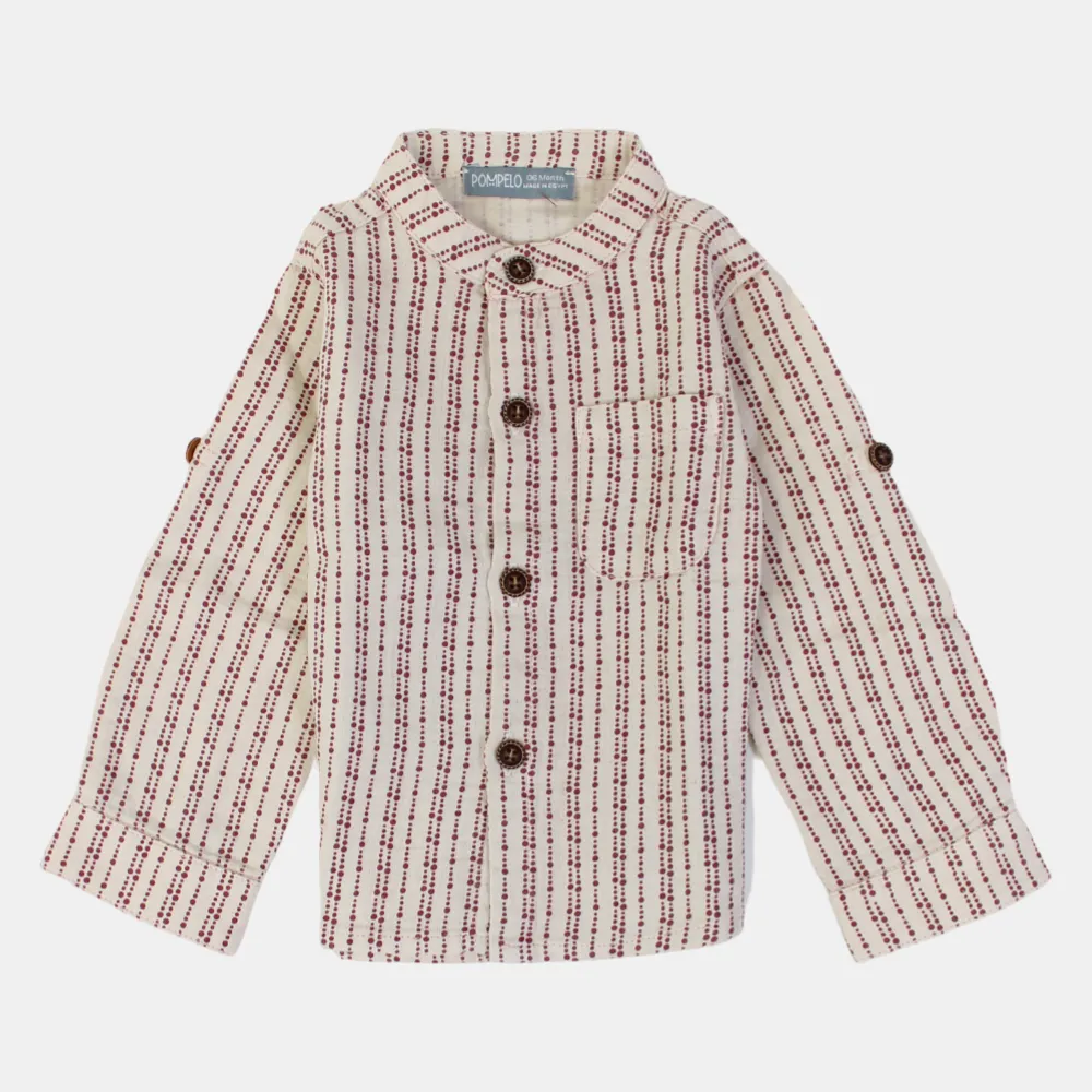 Baby Boys Baumwollhemd – Beige