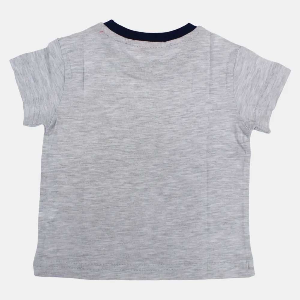 Baby Boys Baumwoll-Kurzarm-T-Shirt mit lustigem Design