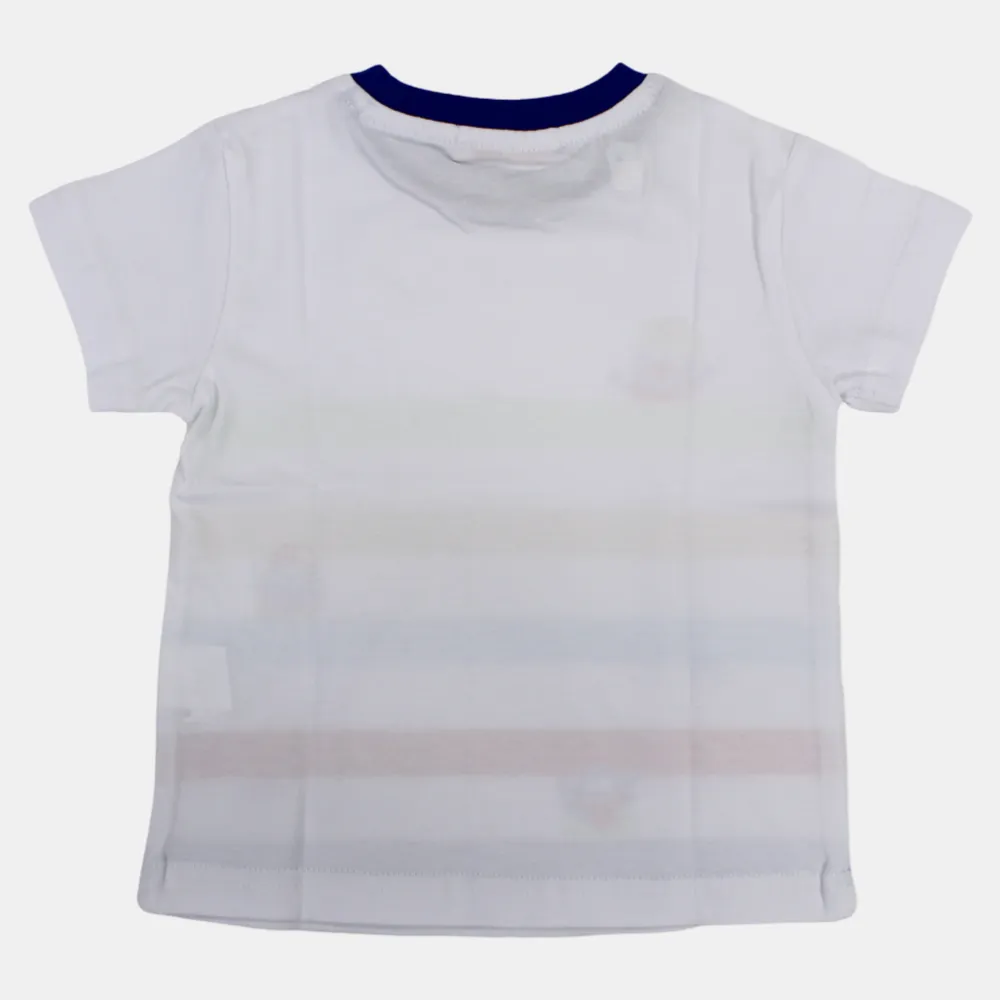 Baby Boys Baumwoll-Kurzarm-T-Shirt mit lustigem Design