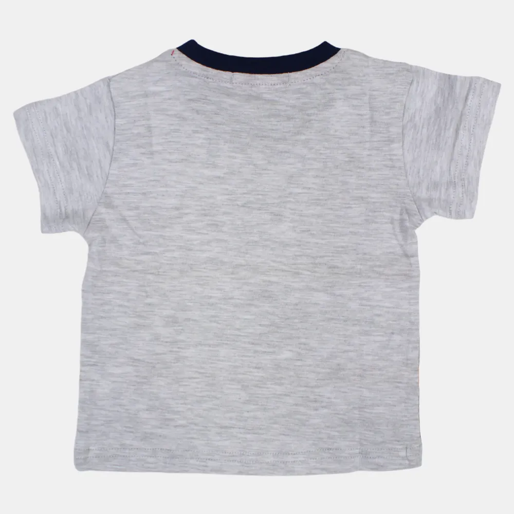 Baby Boys Baumwoll-Kurzarm-T-Shirt mit lustigem Design
