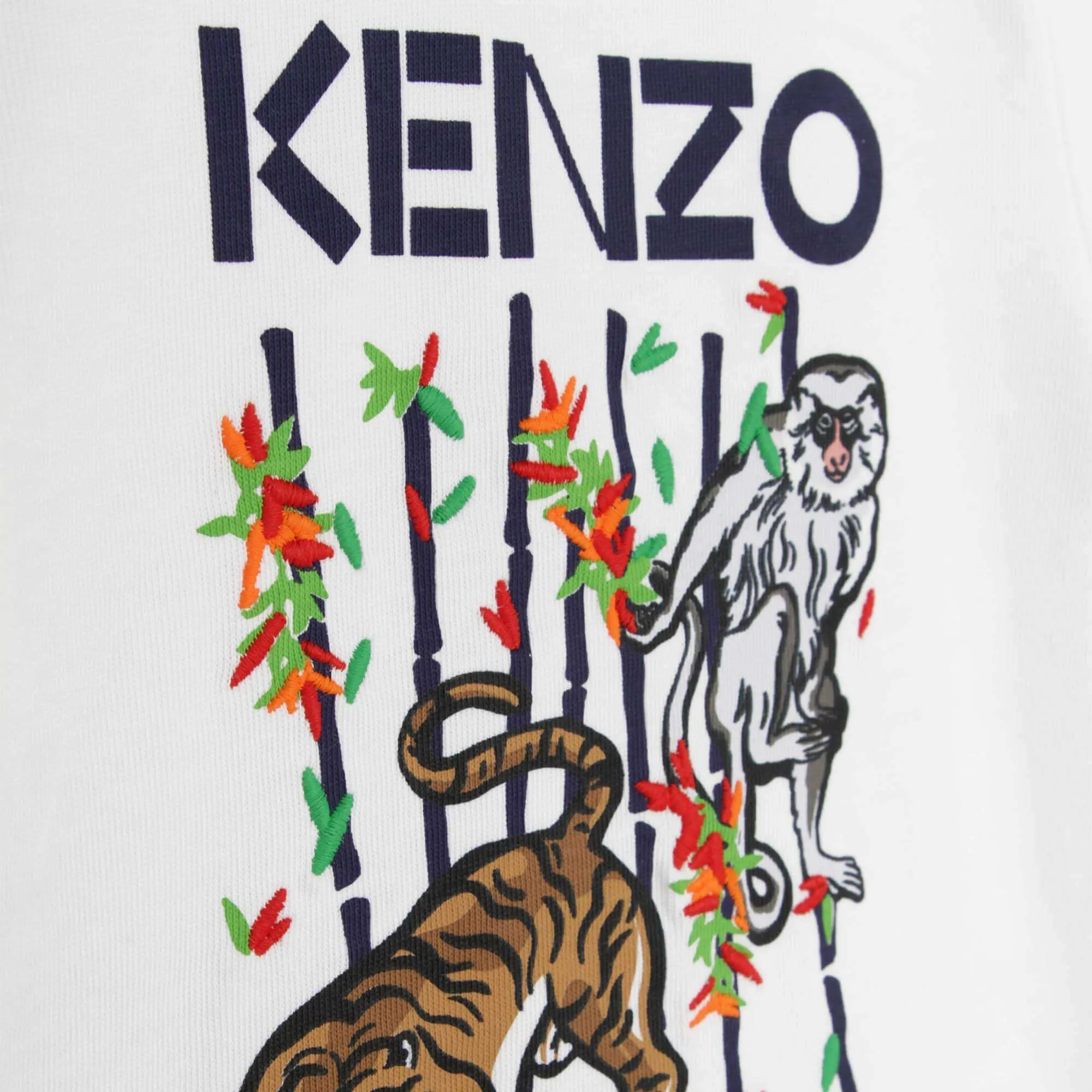 Grün-weißer Baumwoll-Bambus-Tiger-Kurzarmbody für Babyjungen