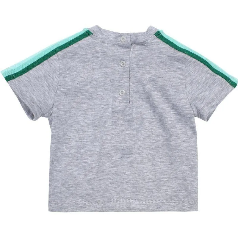 Graues Logo T-Shirt für Babyjungen