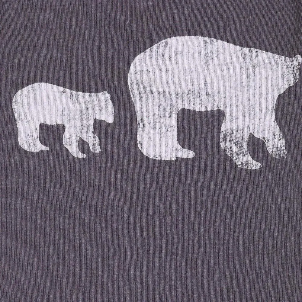Graues Eisbär-Oberteil und bequeme Hose für Babyjungen