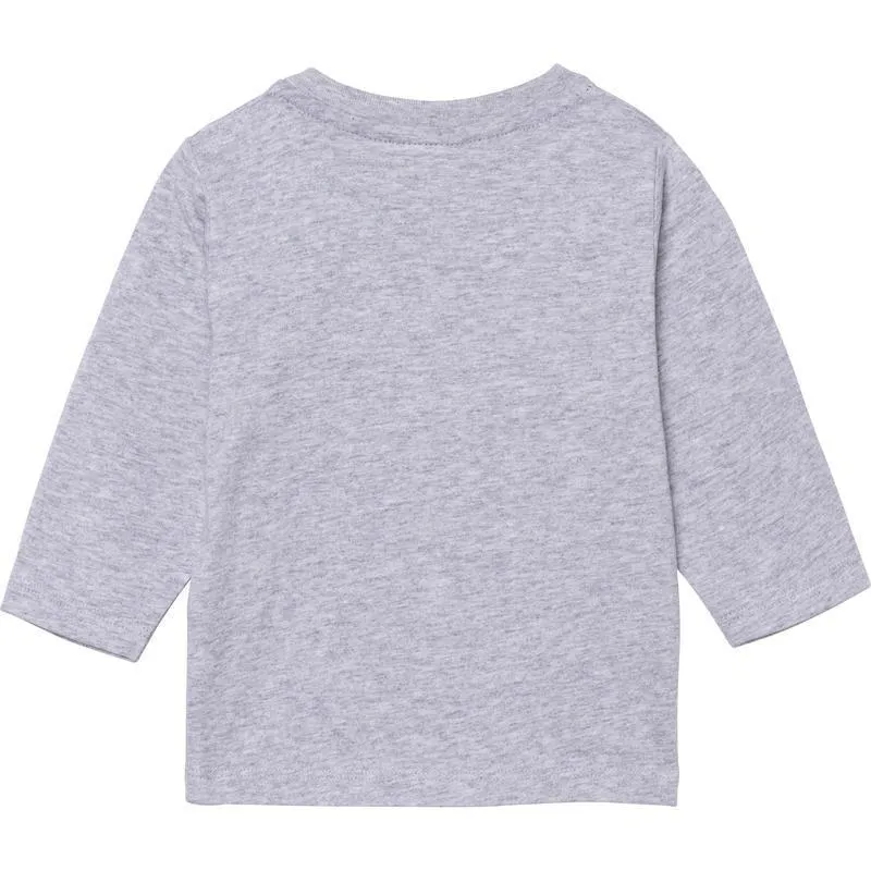 Graues Dreieck Langarm-T-Shirt für Babyjungen
