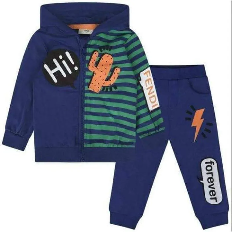 Baby Boys Multi-Print Grafik-Tracksuit