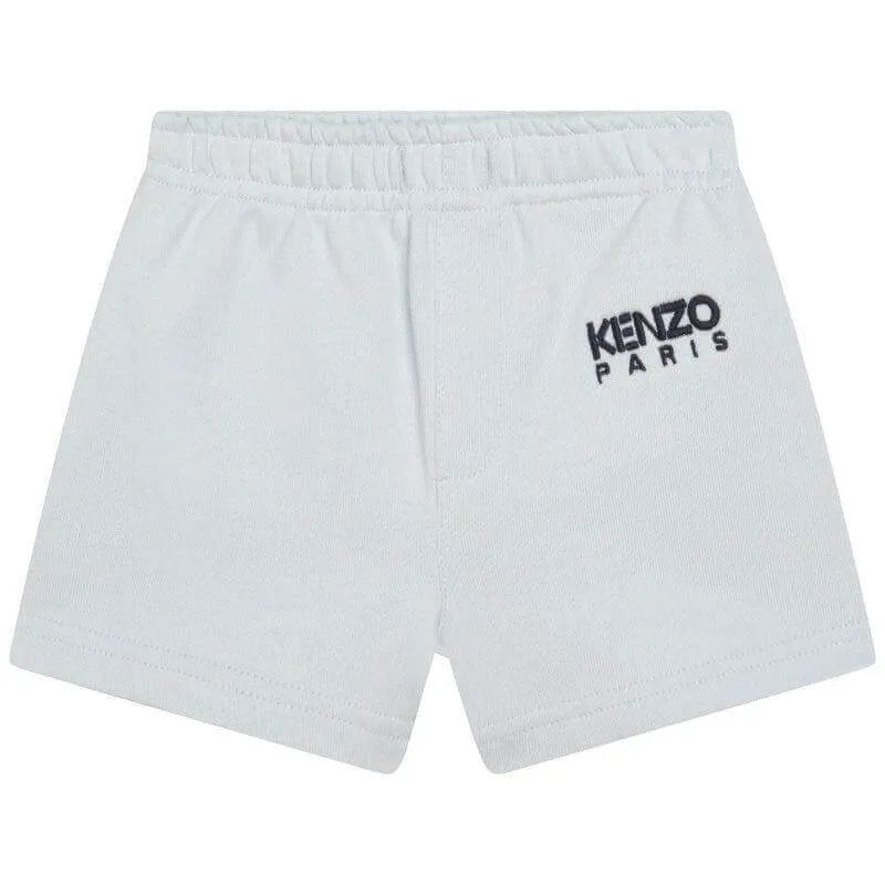 Baby Boys Hellblaue Baumwoll-Jersey Shorts