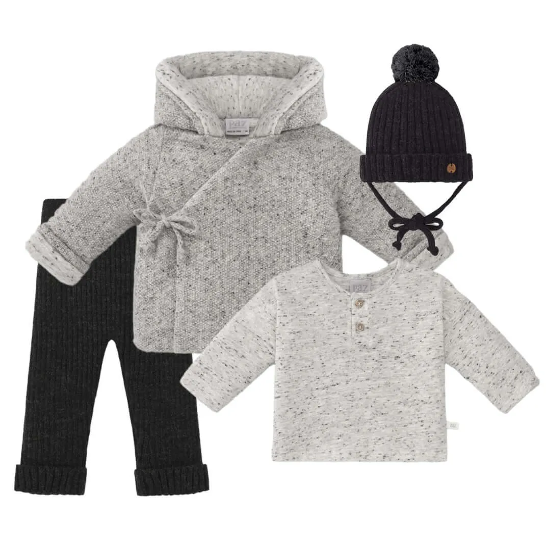Baby Boys Platea Grau 4-teiliges Set