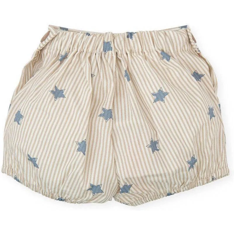 Gestreifte Sternen-Shorts für Babyjungen