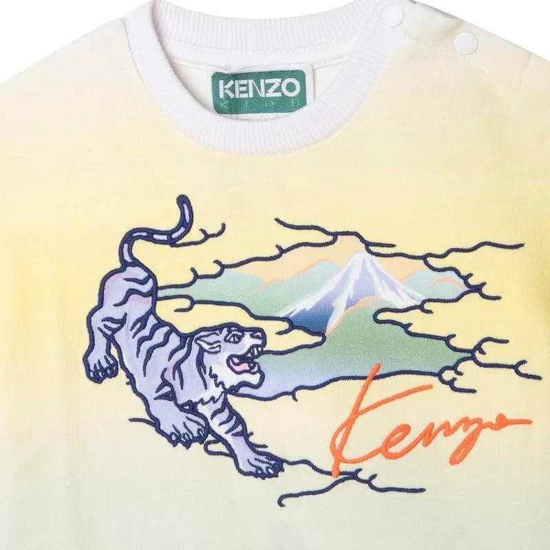 Gelb und Blau Logo T-Shirt für Babyjungen