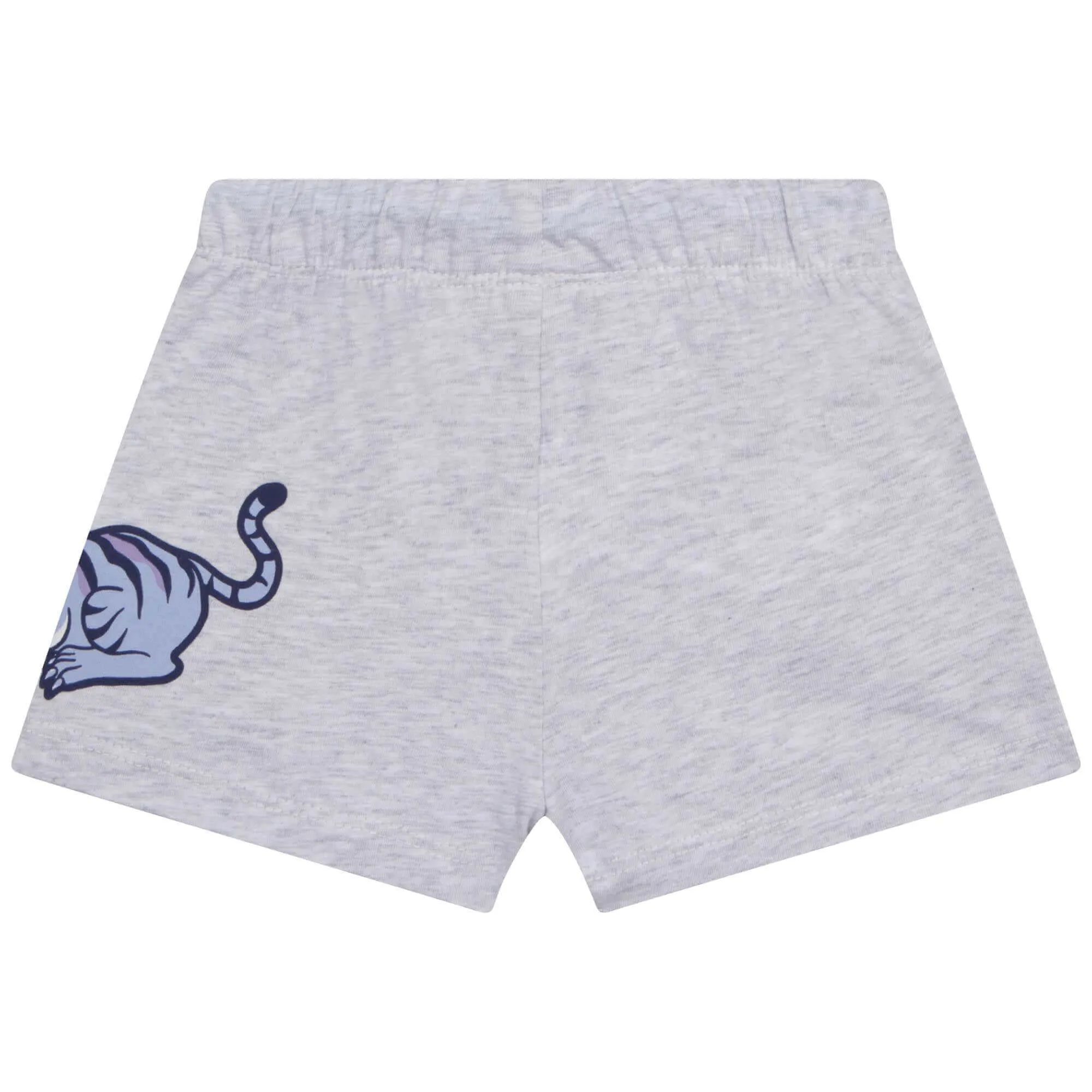 Gelb-graues Tiger-Kurzarmbodyset für Babyjungen